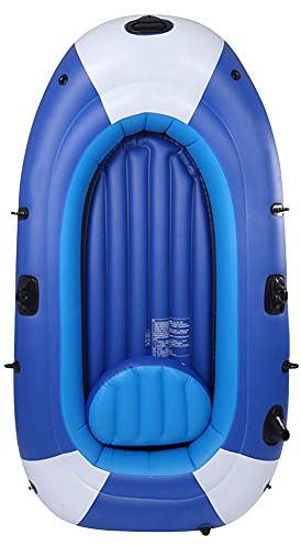 PJQUEKAIPJ Großes Bootsfloß, aufblasbares Seahawk-Set, verdicktes, reißfestes, faltbares Treibboot, aufblasbares Beiboot, Ruderboote für Erwachsene, Gummischlauchboot, aufblasbares Kanu-Angel