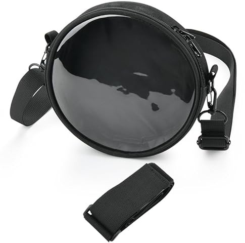 Genomskinlig TPU beröringsbar CD-spelare bärbar förvaringsväska, universell justerbar axel crossbody bärväska skyddande fodral för CD-spelare