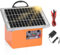 220V Solar Weidezaungerät mit LED Anzeige für 2 bis 32 km,Niedrige Impedanz Spitzenspannung 9500V für Geflügel,Vieh,Hobbytiere,Haustiere,Steuergerät zum Schutz von Gärten und Grundstücken