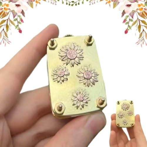 BOSENIYU Mini kit di pressa per fiori, piante e artigianato in metallo fai da te, micro kit di conservazione per gli amanti delle arti e dei mestieri (girasole)