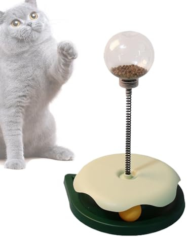Generiskt kattgodis pussel, foderboll för intelligensfrämjande, anti-slingor foderboll för viktkontroll och mentalt främjande med fodersysselsättning