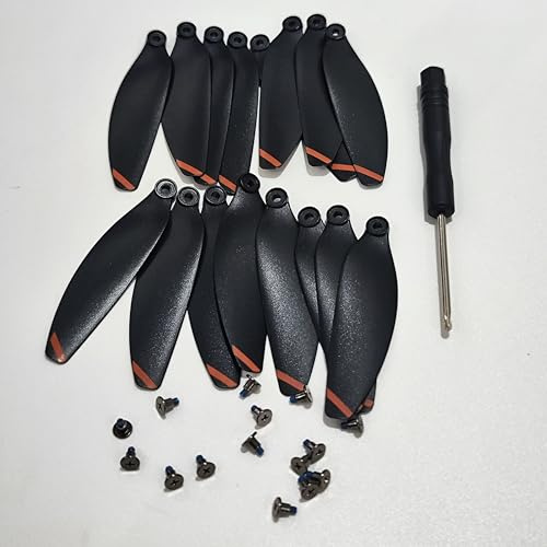 ZMHYGEW para dron Plegable LSRC S6S Mini para cuadricóptero con Motor sin escobillas, Control/Brazo/Carga/Pala de hélice/batería, etc(16pcs)
