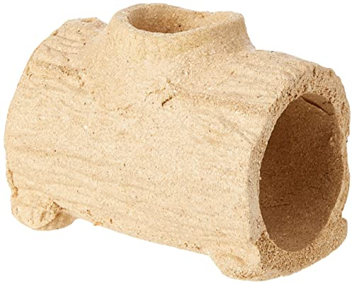 Rosewood Edible Play Log – Extra Large Natural Chew Toy for Small Animals Including Rabbits and Guinea Pigs – Edible Tunnel for Play, Hiding and Dental Health