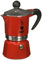 Bialetti Rainbow Caffettiera Colorata, Alluminio, Rosso, 1 Tazza