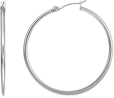 Heideman Ohrringe Damen - aus hochwertigem Edelstahl - silber gold rosegold farbend matt - Creolen für Frauen - 40 oder 25 mm Durchmesser