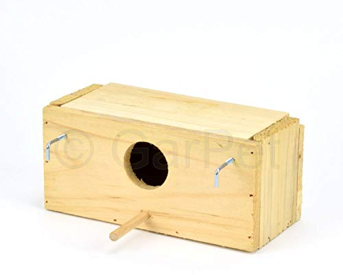 Nistkasten Vogelzucht Brutkasten Vogelhaus Wellensittich Exoten Papagei Sittich Gr. 2