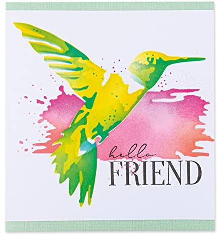 Sizzix Stencil a strati 4PK-Flower by Olivia Rose, 665263, Multicolore