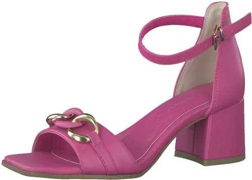 MARCO TOZZI Femme Damen 2-2-28317-20 Sandale à Talon, Pink/Gold, 38 EU