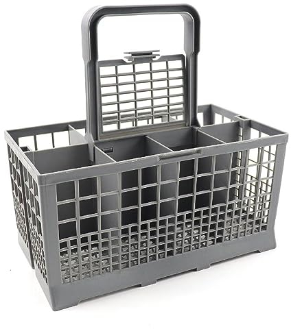 QRONCES Panier à couverts universel pour lave-vaisselle (22,9 cm x 12,7 cm x 10,12 cm) Panier universel avec support de rechange Panier à couverts pour le lave-vaisselle Universel