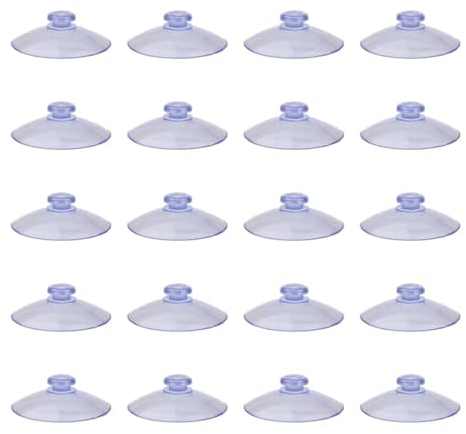 OUDQFCJ 20pcs Ventouse transparente ventouse fixe à œillet fenêtre de voiture verre de camping pare soleil