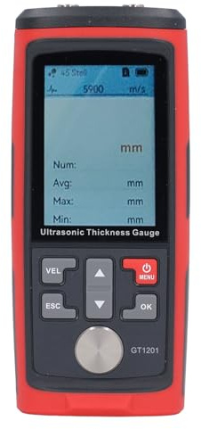 Bewinner Spessimetro Vernice Digitale Ultrasuoni Professionale - Misuratore di Spessore Ad Alta Precisione 1,00 a 300,0 Mm per Metallo, Plastica, Vetro