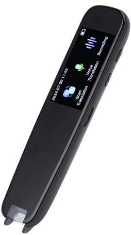 ciciglow Bolígrafo de Traducción Inteligente, Dispositivo de Traducción de 13 Idiomas Bolígrafo de Escaneo de Traducción para Estudiantes Bolígrafo de Escaneo de Traducción 112 Tipos de