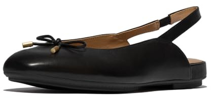 Fitflop DELICATO Bow Leather Slingbacks Black