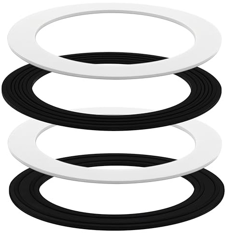 EPE & Rubber Sink Strainer Seal Kit for 3-1/2 Inch Drains | 2 O-Rings Gasket + 2 Seal Ring Washers | No Plumber's Putty Needed | US Standard Drain Compatibility ‌