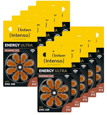 Intenso Energy Ultra Hörgerätebatterien Typ 312 Braun - 80er Pack PR41