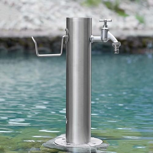 Genérico Columna de Agua anticongelante y antioxidante para Grifo, Fuente de Columna de Agua Exterior de Acero Inoxidable, Columna de Agua de jardín de Acero Inoxidable, Fuente Exterior Independiente