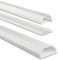 Hama Stabiler Kabelkanal aus Aluminium Weiß (1,1 Meter Länge, für 8 Kabel, robuste eckige Metall Kabelabdeckung, inkl. Schrauben und Dübel)