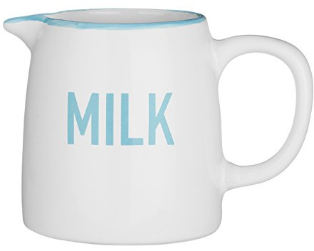 Premier Housewares Homestead Milk Jug, White, 300 ml