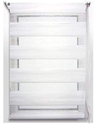 STORE ENROULEUR JOUR/NUIT 4 COLORIS 12 TAILLES DIFFERENTES - TOCADIS (45 X 180 CM, BLANC) by TOCADIS