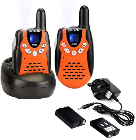 Retevis RT602 Walkie Talkies, Rechargeable 2 Way Radio with Charging Base