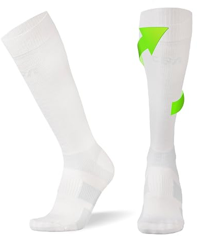 CFA V1 Calze Compressione Graduata Donna e Uomo | Calze Elastiche Sportive Per Circolazione, Vene Varicose, Gravidanza, Antitrombo, Ciclismo, Running | Made In EU FOR ATHLETES