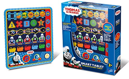 Thomas & Friends TT02 Thomas & Friends Smart Tablet Toy for Kids-Helps Child Development, Listening and Attention Skills-Features 6 Fun Interactive Learning Activities, 2+ Years, Light Beige
