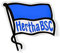 Hertha BSC Berlin Aufkleber - Logo klein - 6.8 x 6.3 cm Sticker, Autoaufkleber - Wohnzimmer
