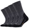 Camano Kinder Sportsocken Kinder verstärkte Sohle weich Baumwolle Anti Feuchtigkeit PRO TEX pro tex 4er Pack 39/42 anthracite - black