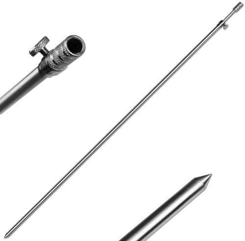 Rutenhalter Bankstick Alu 45-75cm 9.5/6mm Chrome