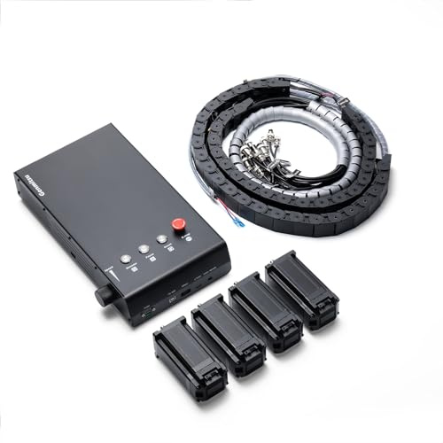 Genmitsu Close-loop Stepper Motor Set for PROVerXL 4030, 4PCS 60-100 Closed Loop Stepper Motors with Chain Cables, GRBL-BASED Control Box Upgrade Kit