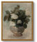 ARPEOTCY Leinwand Bilder mit Rahmen, Vintage Wandbilder, Klassisch Wand Deko Wohnzimmer Schlafzimmer Badezimmer Küche, Bauernhaus Zimmer Deko Aesthetic, Blumen Painting, 20x25cm, klein