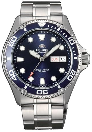Orient Sports Mako 2 & Ray 2 Herren-Armbanduhr, automatisch, manuell, wasserdicht, AA02 RA-AA02, Ray 2 Blau, sportlich