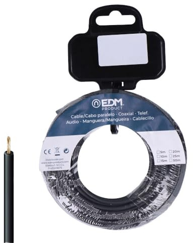 4 mm flexibel kabelrulle, svart, halogenfri. Längd på 5 meter, perfekt för säkra och effektiva elinstallationer. Garanterad kvalitet och styrka.
