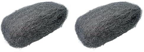 Nespoli Lana de Acero para Lijar, 00, Grano Fino, 200 g, Entre Capa y Capa de Barniz, para Pulir Superficies o Eliminar Restos de Pintura (Paquete de 2)