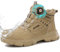 GUSAYEX Work Boots Mens Safety Boots Lightweight Steel Toe Cap Boots with Rotation Button Comfortable Safety Trainers Industrial Construction Shoes Protective Work Trainers Size 11.5