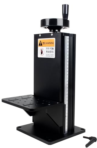 RATTMMOTOR LZ-300 Z-axis Manual Column Lifting Platform, Manual Stage Sliding Table Adjust Laboratory Optical Displacement Platform 20KG Load (300mm)