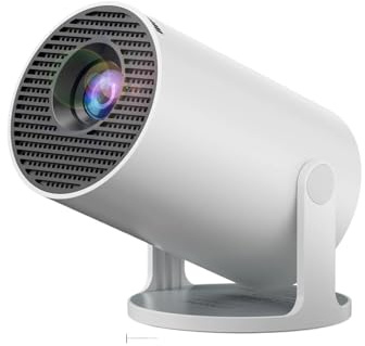 Miniproyector Inteligente Android 11 | Compatible con 4K/1080P, WiFi 6 y Bluetooth 5.0, Cine en casa portátil con corrección automática de Nivel(US Plug)