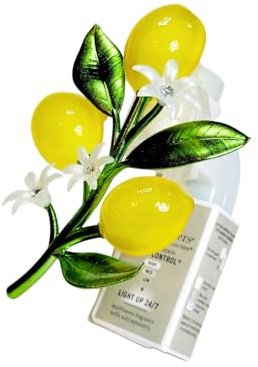 Bath & Body Works Lemons ON Branch Scent Control Nightlight Wallflowers Fragrance Plug – Adjustable 3-Level Home Fragrance Diffuser