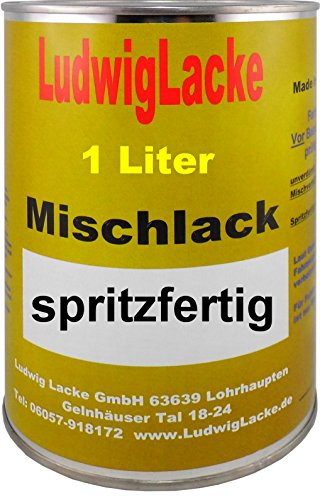 LudwigLacke 1 Liter spritzfertiger Autolack für BMW Schwarz II Farbcode 668 Bj. 1989-2013