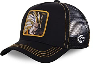 Tracker Kappe Herren Dragon Ball Z, Cap Herren, Goku Saiyajin, Empfindliche Haut, Schwarz, Einheitsgröße