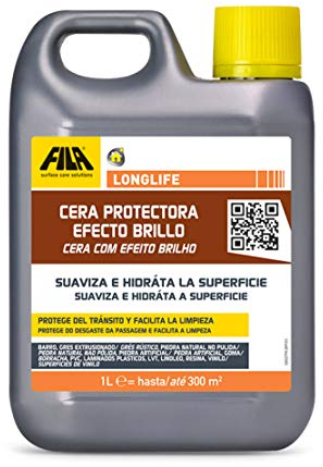 Fila Surface Care Solutions LONGLIFE Cera líquida para abrillantado de Suelos Porosas, Efecto Brillo, No Aplica