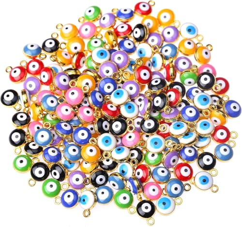 HERZWILD Evil Eye Charm Pendant Charm for Earrings Bracelets Necklace Jewelry Making