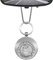 Anwlki Saint Christophe - Pendentif pour rétroviseur intérieur de voiture - Saint Christophe - Porte-bonheur - Avec porte-clés de rangement amovible - Argenté antique