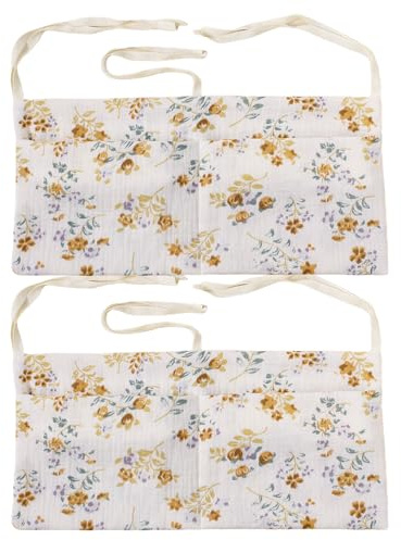 Organizer per lettino, da appendere, per lettino, organizer regolabile, per cameretta dei bambini, da appendere (fiore)