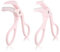 Tyqour Wimpernzange Eyelash Curler mit Silikon Ersatzpads Wimpern Curler für Alle Augenformen Frauen Mädchen für Bequemes Polster, Kein Kneifen Oder Ziehen (Glänzend Rosa)