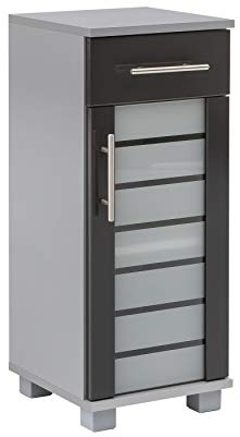 Schildmeyer Niko Seitenschrank 113292, silber glanz-anthrazit glanz, 30,3/32,6/75,3 cm