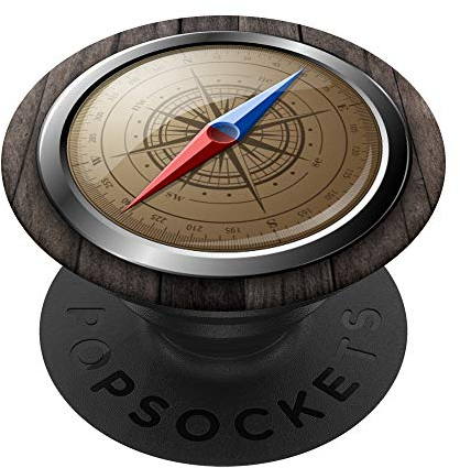 Nautischer Kompass Rose Cool Design für Abenteurer PopSockets mit austauschbarem PopGrip