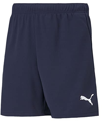 PUMA Unisex Kinder Teamrise Jr Shorts, Peacoat-puma White, 164 EU