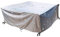 Leju Art Abdeckhaube Gartenmöbel 110x70x75cm Schutzhülle für Garten-Tische und Möbel-Gruppen UV-stabilisiert Abdeckhaube Abdeckplane Wasserdicht 420D Polyester Oxford Gewebe-Grau