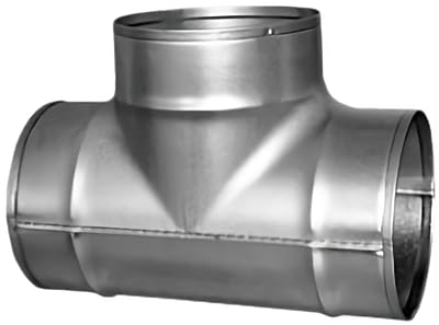 Hg hava Tubo redondo en T fi 200 para sistemas de ventilación, conector de tubo de tres vías de chapa de acero galvanizado, distribuidor de aire, conector de tubo redondo para canales, tubo de